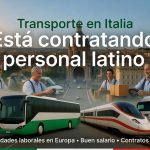 Transporte en Italia está contratando personal latino