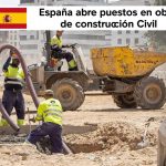 España abre puestos en obra de construccion civil